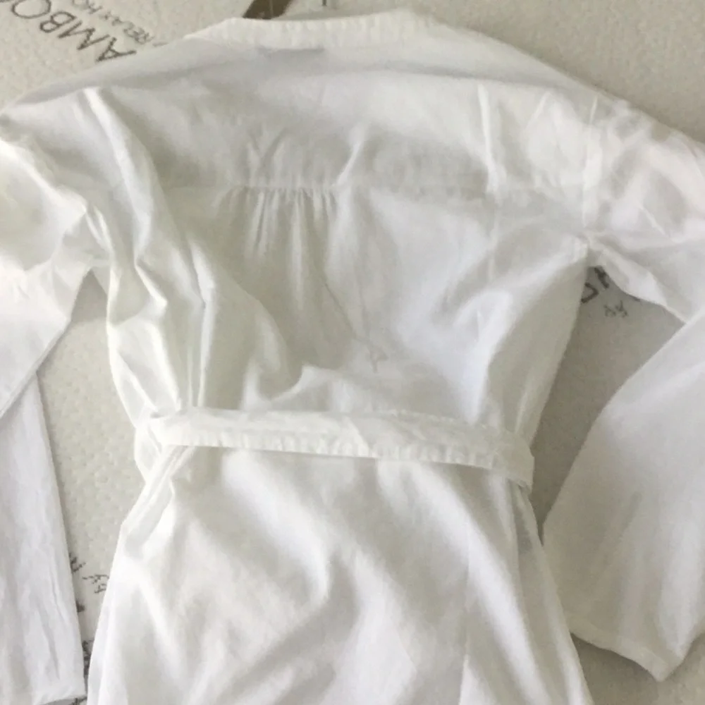 J CREW OXFORD WRAP TOP-XXS-NWT - Picture 4 of 4